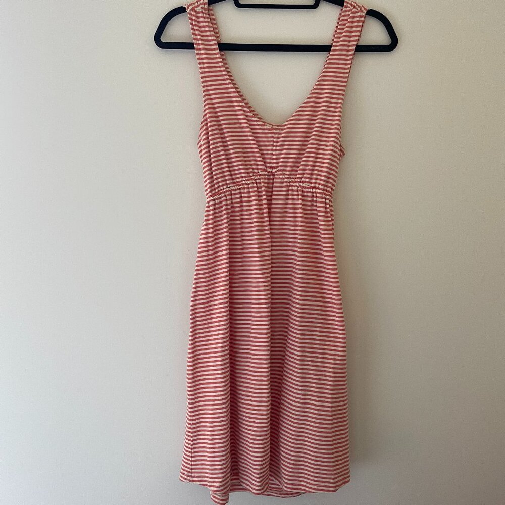 Quiksilver Orange Striped Mini Dress with Open Back